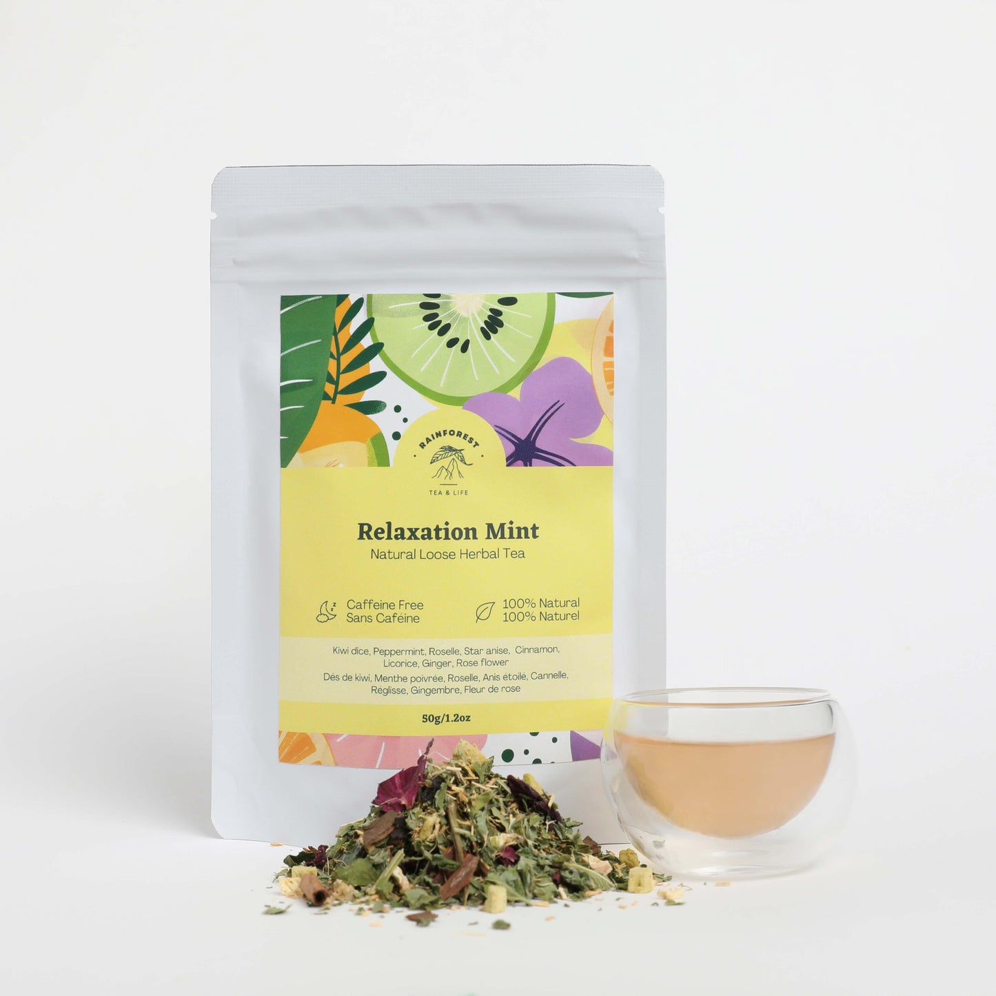 Relaxation Mint - Loose Leaf Herbal Tea - Rainforest Tea & Life